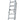 Driedelige ladder 3x8 Maxall recht met stabiliteitsbalk | werkhoogte 5,75 m.