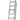 Driedelige ladder 3x14 Maxall recht met stabiliteitsbalk | werkhoogte 10,0 m.