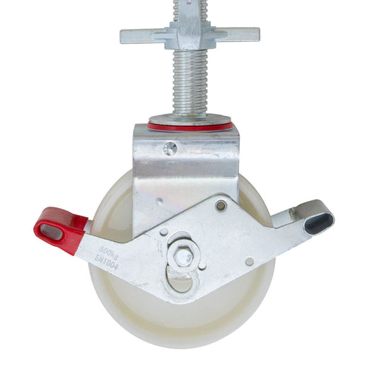 Nylon steigerwiel met stalen spindel
