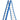 3 x 12 sp. Industrieladder 3-delig uitgebogen voet blauw Type Atlas