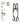 Basis harnas steiger met 2 ankerpunten, One Size