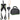 Complete standaard set valbeveiliging steiger met valstopblok One Size
